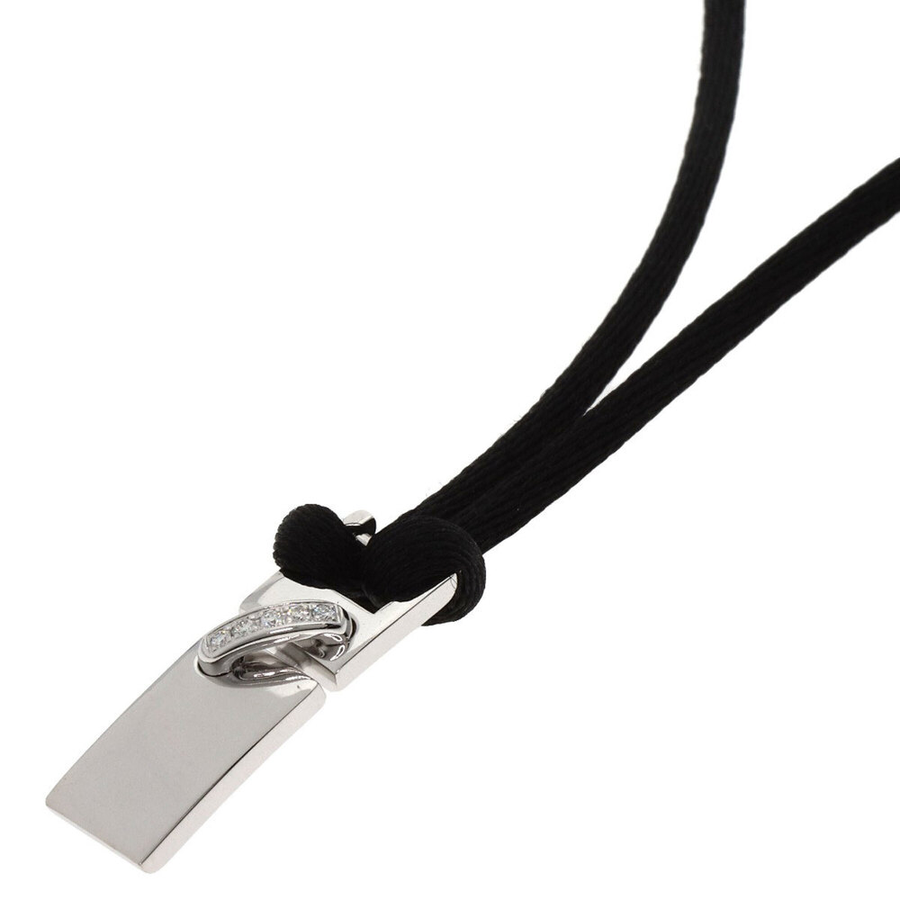 CHAUMET 18k Silver Diamond Necklace